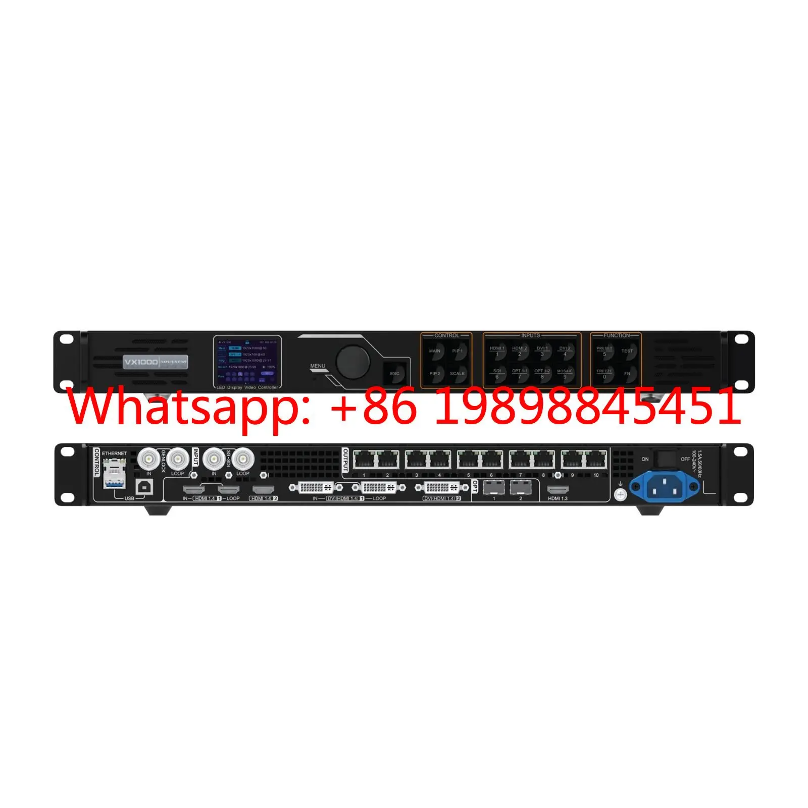 Controlador LED todo en uno NovaStar VX16S VX1000 VX600 VX400, procesador de video 2 en 1 para videowall LED