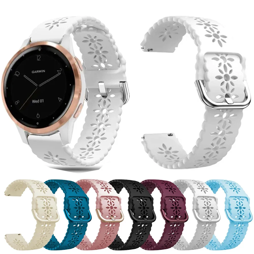 18mm Armband Armband für Garmin Venu 2s vivo active 3s 4s/vivomove 3s Sport Silikon Smartwatch Band Armbänder für Venu2s