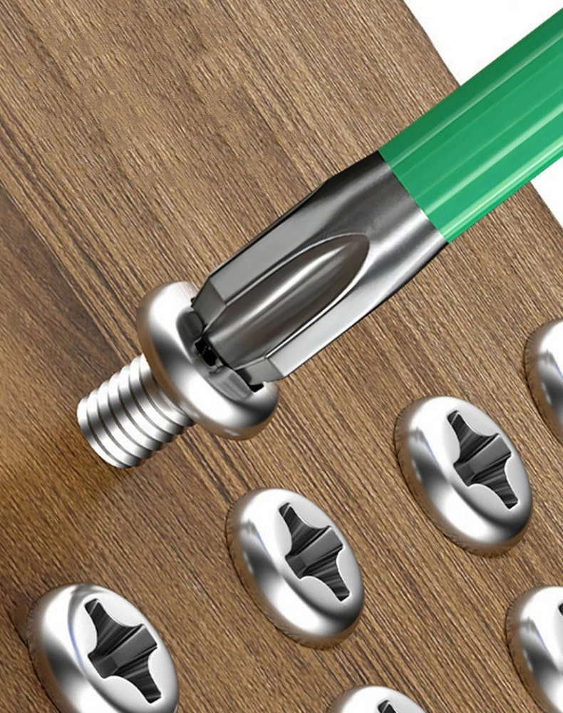 10-teiliges Schlagbohrer-Torx-Bit-Set mit Sechskantschaft, magnetischer Schraubendreher, Phillips-, Schlitz- und Kreuzschlitz-Bits, Elektrowerkzeug-Bits – Detail 5