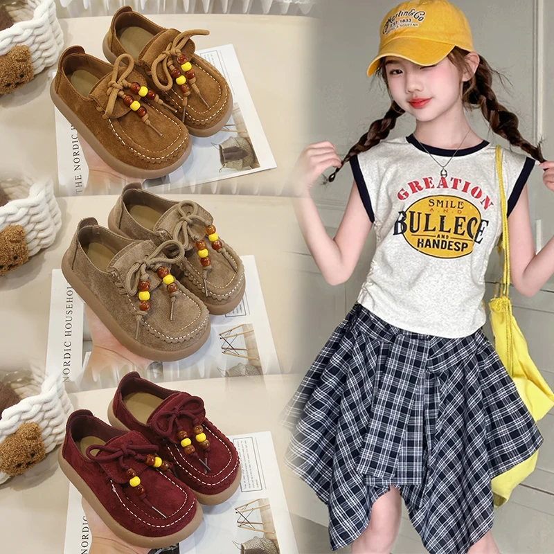 2025 Autumn New Children Casual Shoes for Girls Boys Fashion Korean Style Soft Bottom Anti-slippery Versatile Catwalk Lazy Mules