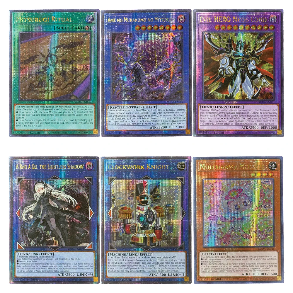 

YuGiOh! Карты Quarter Century Secret Rare QCScR Supreme Darkness Mulcharmy Meowls Ame no Murakumo no Mitsurugi Saint Azamina
