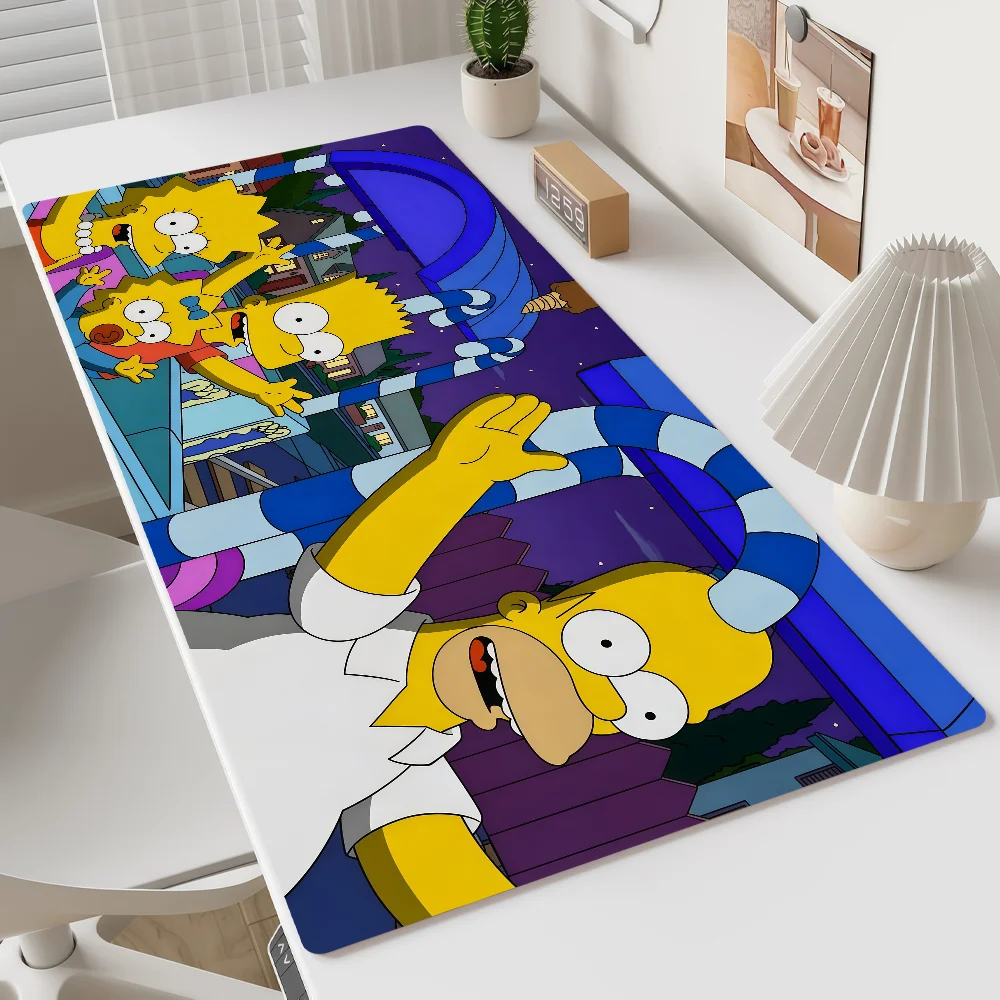Mouse S-Simpsons Pad MousePad Non-slip Lockedge Office The Student Gaming Thickened Large Writing Sitcom Animated Pad Cushion