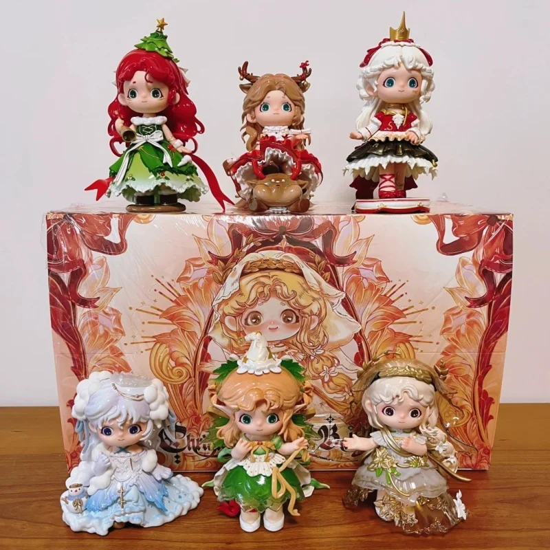 

Original Heyone Joy Christmas Secret Ball Series Blind Box Trendy Ornament Cute Princess Action Figure Girl Room Decoration Gift