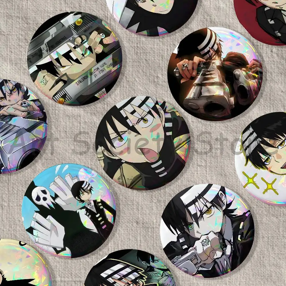 Soul D-Death the K-Kids E-Eater Badges Creative Tinplate Button Pins Brooch Creative Quotes Badge Clothes Backpack Jewelry Gift