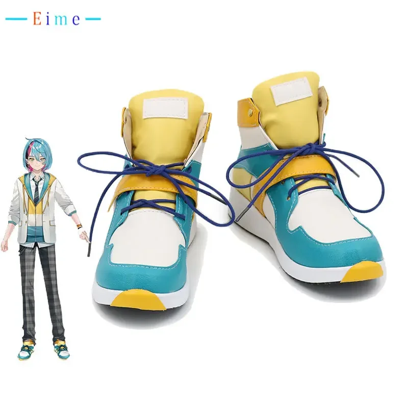 Kaneko Kyo Cosplay Shoes Vtuber Cosplay Boots Halloween Carnival Props PU Leather Shoes  Custom Made