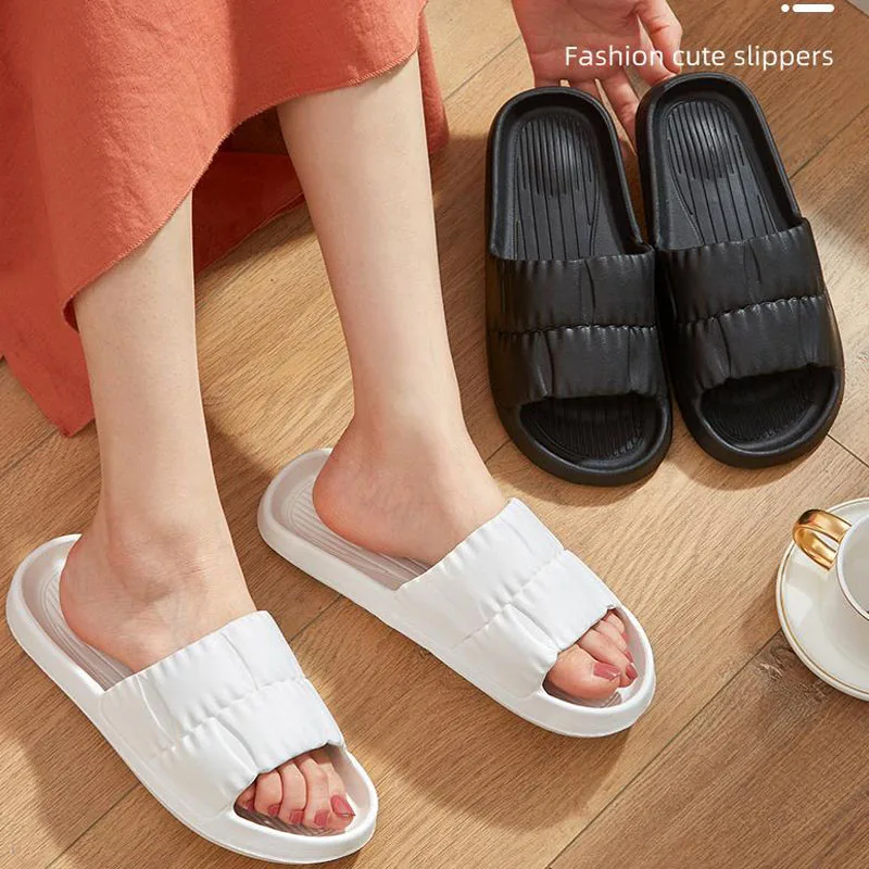 

Women Soft Sole Slippers Thick Platform Indoor Outdoor Summer EVA Non Slip Flip Flops Women Fashion Beach Sandals