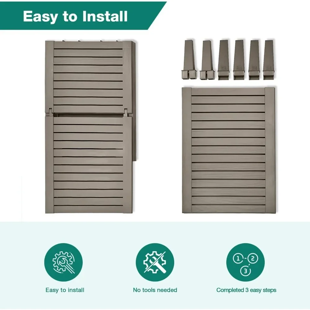 Outdoor Lounge Chair Set of 4, All-weather Patio Lounge Chair with 5-position Adjustable Backrest and Wood Texture Design