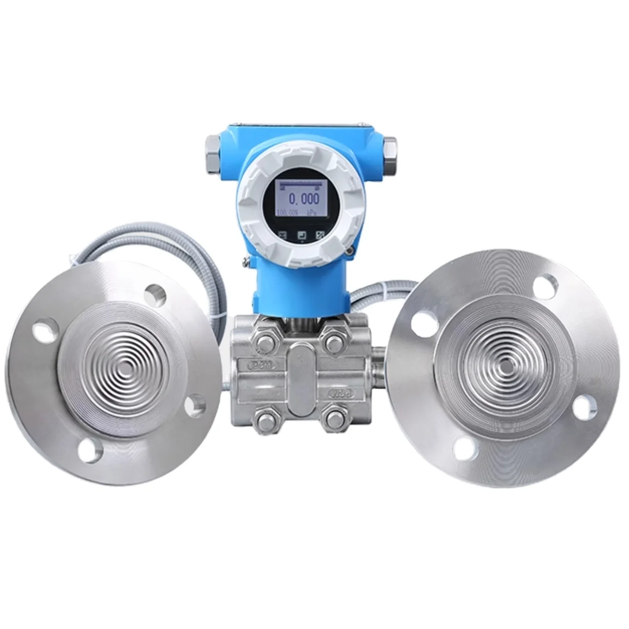 

4-20mA+Hart Double flange high-precision digital differential pressure transmitter Single crystal silicon flange level sensor