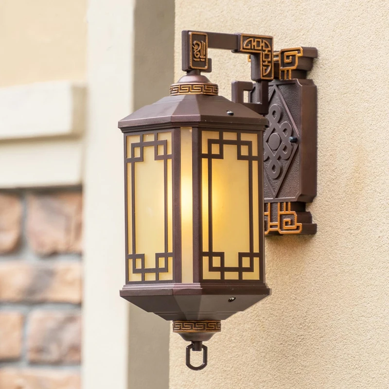 

Наружный настенный светильник, Балконный светильник, Внешний настенный дверной проем, Водонепроницаемый коридор в китайском стиле в стиле ретро, Открытый ландшафтный двор