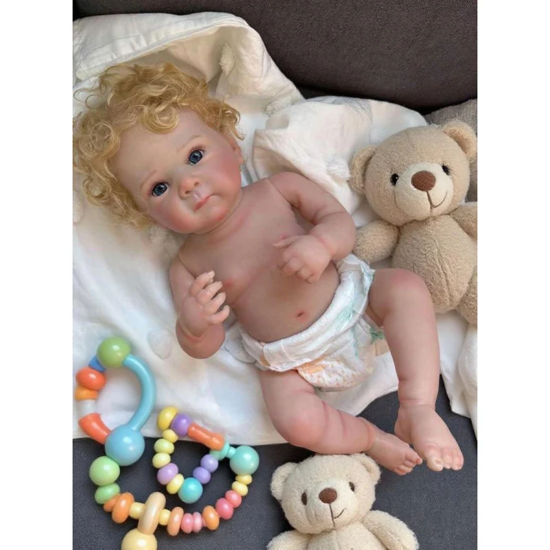 

19'' 3D Skin High Quality Reborn Bettie Lifelike Full Body Vinyl Layers Painting Soft Touch with Hand Rooted Hair Gift for Child