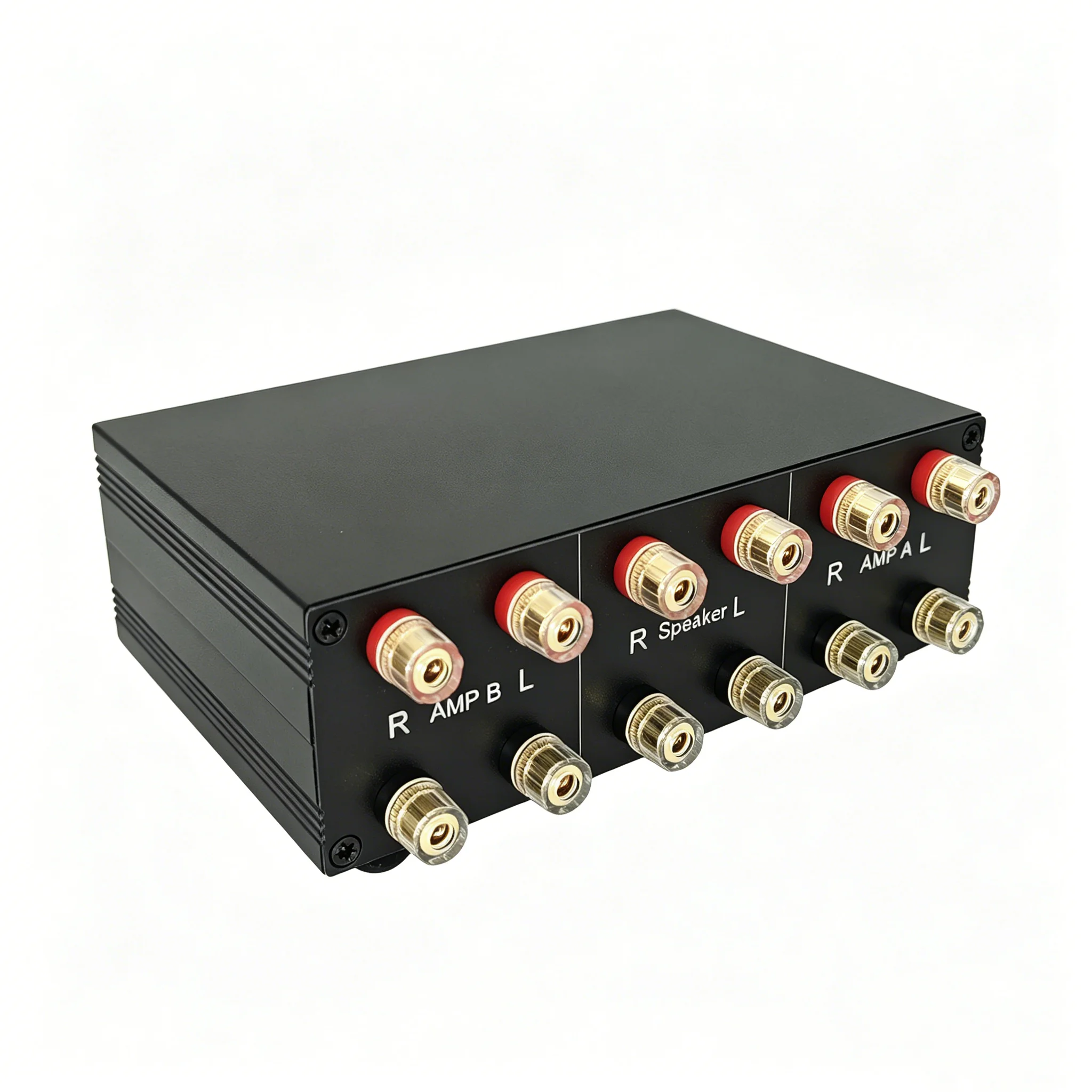 SOLUPEAK 2-Way Stereo Audio Amp Amplifier Speaker Selector Switch