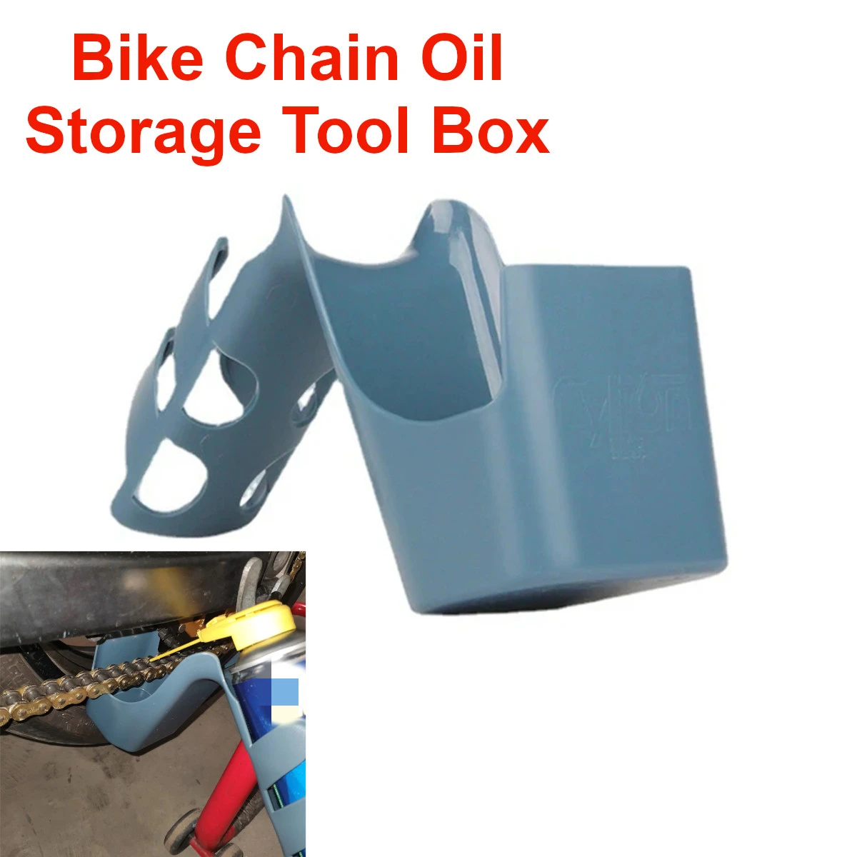 Bike Motorcycle Lubricant Clean Cycling Anti-spray Tools Chain Oil Storage Tool Box Chain Cleaning Oil Splash-Proof Tool