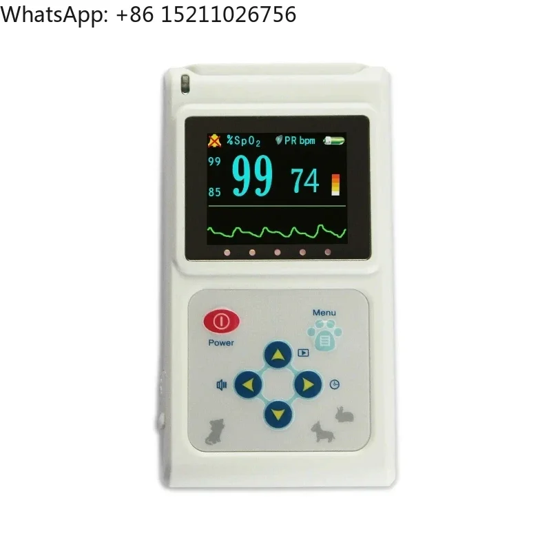 

China manufacturing CMS60D-VET veterinary pulse oximeter PR animal tongue ear spo2 probe+software
