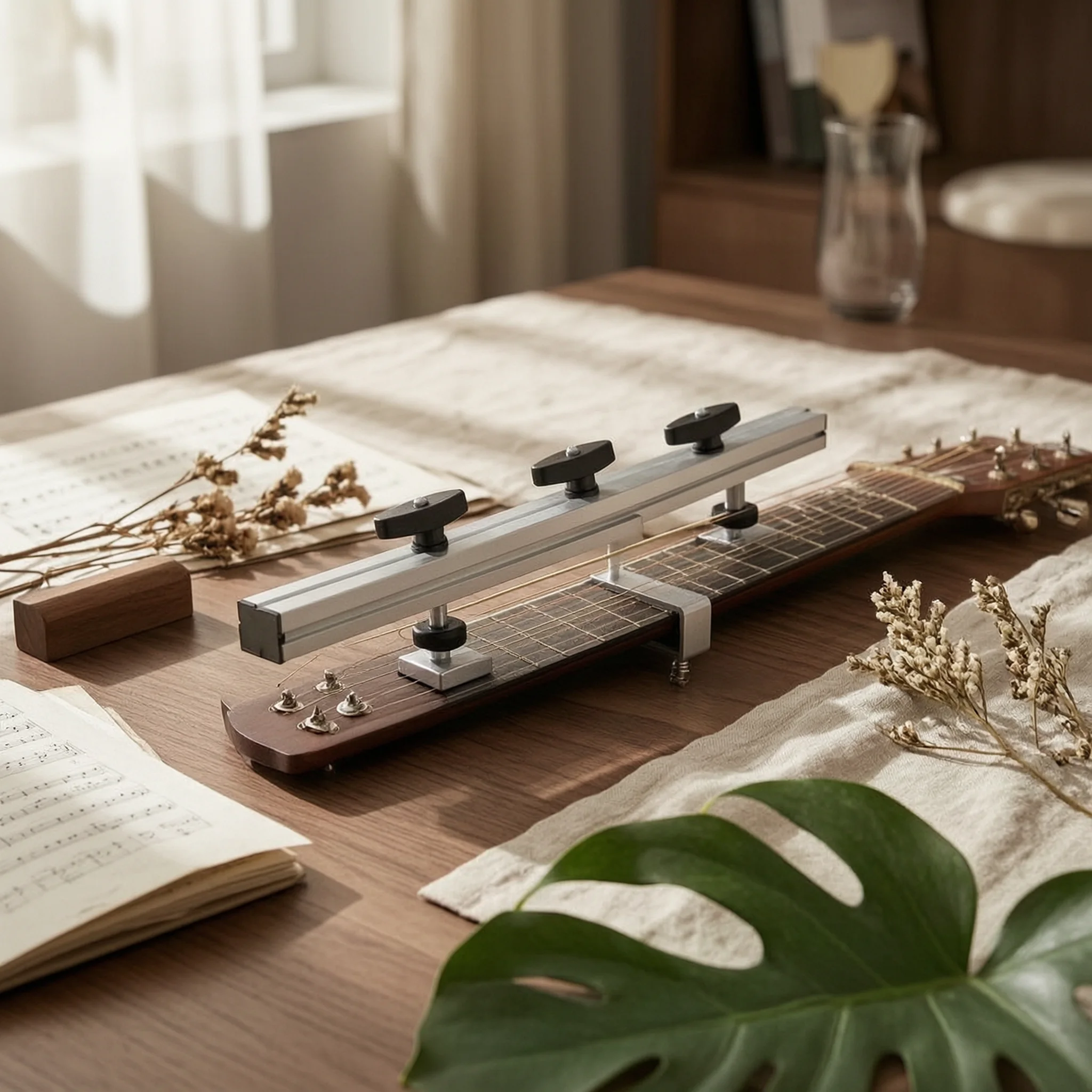 Guitar Neck Straightening Tool Adjustable Guitar Neck Deformation Corrector Fretboard Straightener Professional Wear-Resistant