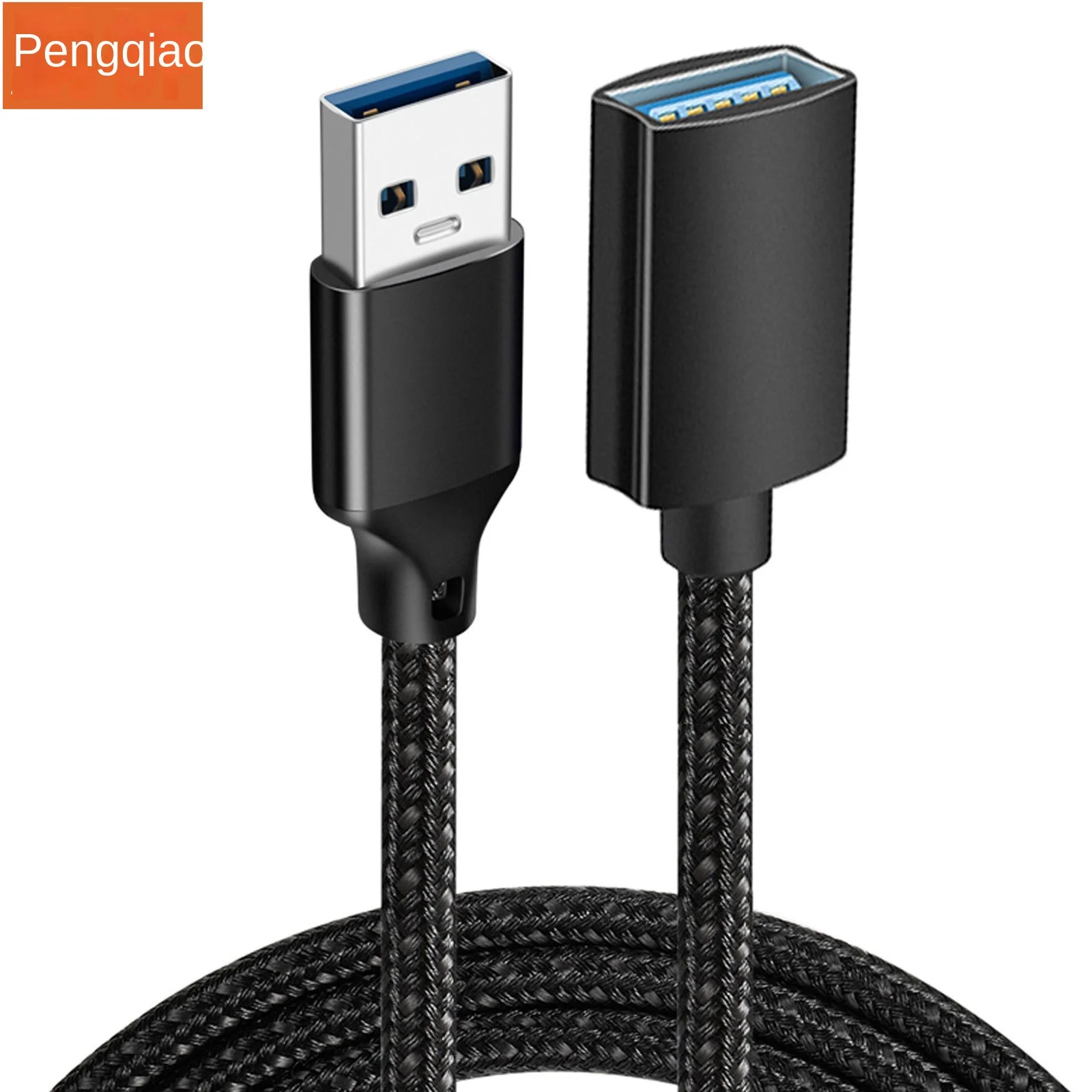 USB 3.0 extension cable for high-speed data transfer between male and female, USB flash drive, keyboard, and printer cable