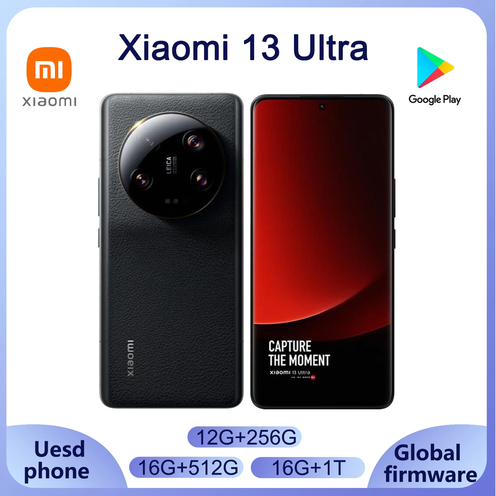 Смартфон Xiaomi 13 Ultra Snapdragon 8 Gen2, 6,73 дюйма, MIUI 14, Android 13 90 Вт, беспроводной 50 Вт, глобальный романтированный телефон