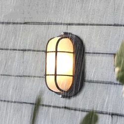 Retro Moisture Explosion-proof Outdoor Wall Light Vintage Waterproof E27 Ceiling Lamp Outdoor Wall & Porch Lighting Ceiling