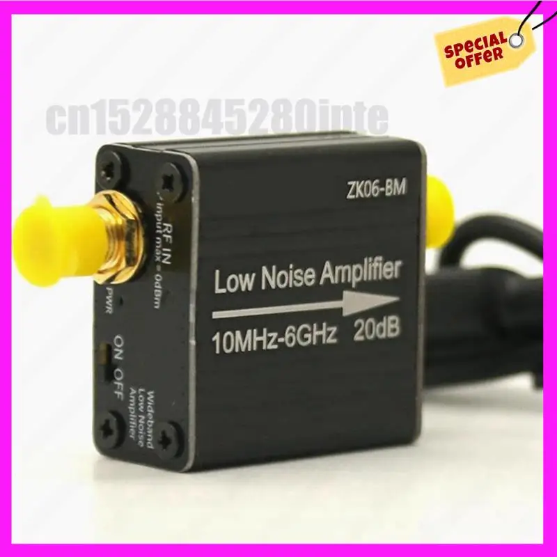 -ABUB 2X LNA RF Power Preamplifier Module 100Khz-6Ghz/10Ghz 20Db High Gain LNA Low Noise Amplifier ZK06-BM