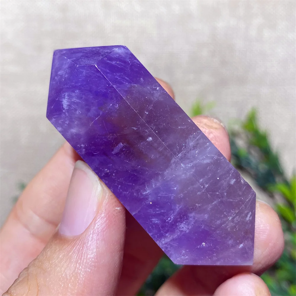 

Natural Crystal Amethyst Tower DT Beauty Quartz Reiki High Quality Healing Room Energy Home Decoration Wand