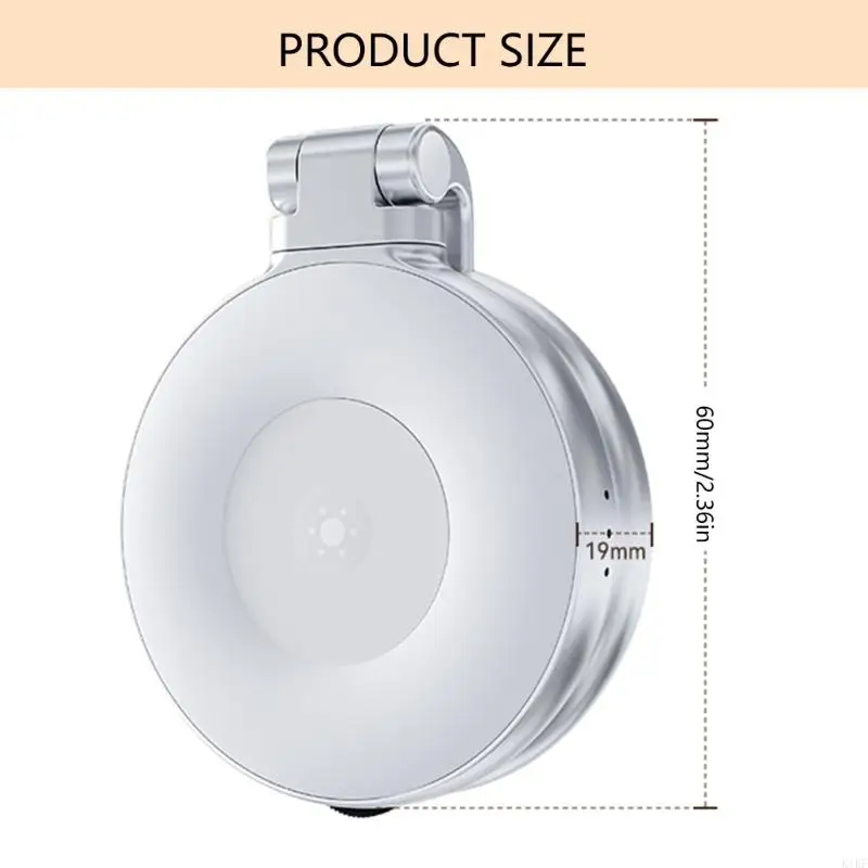 ضوء صورة شخصية مغناطيسي للهاتف 16 15 14 سطوع قابل للتعديل 2700-7500K حلقات تعبئة الهاتف مع مرآة للمكياج K1KF