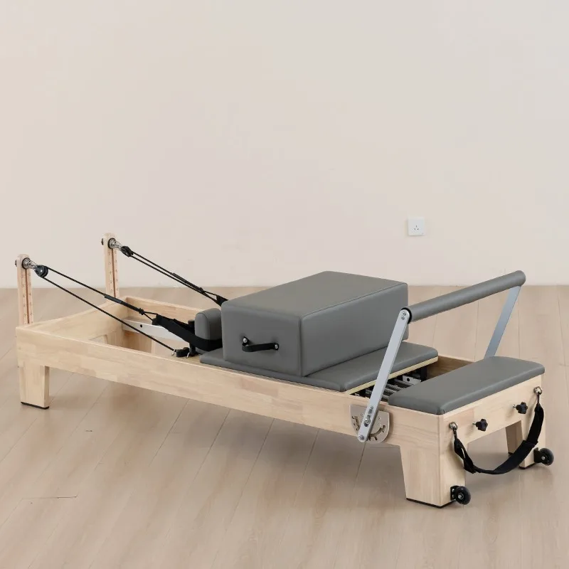

YTYIN Multi-Purpose Foldable Pilates Set with Timer, Includes Ab Roller & Reformer Board for Home Fitness
