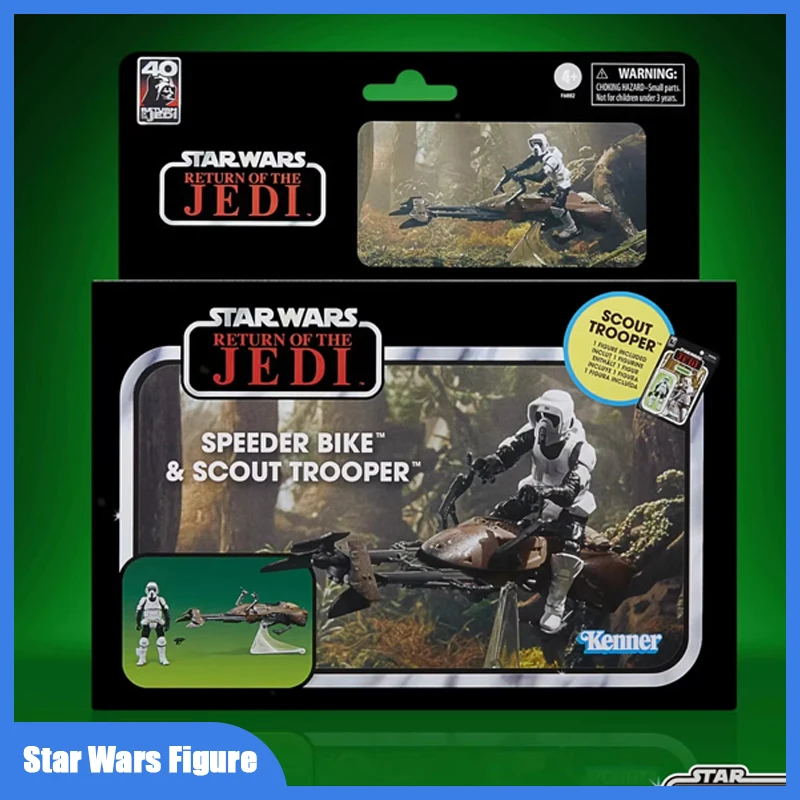 Star Wars Figure The Vintage Collection Speeder Bike Jedi Returns The Retro Scout Trooper Figure Model Birthday Gift