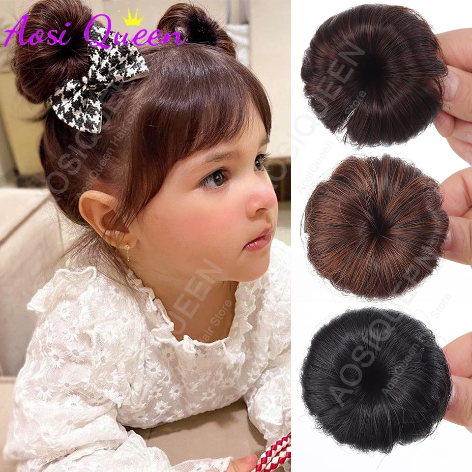 

2 шт. аксессуаров для волос в виде синтетических цветов, милые заколки для волос в стиле двойного пучка, естественно увеличивают объем волос, подходят для детей.