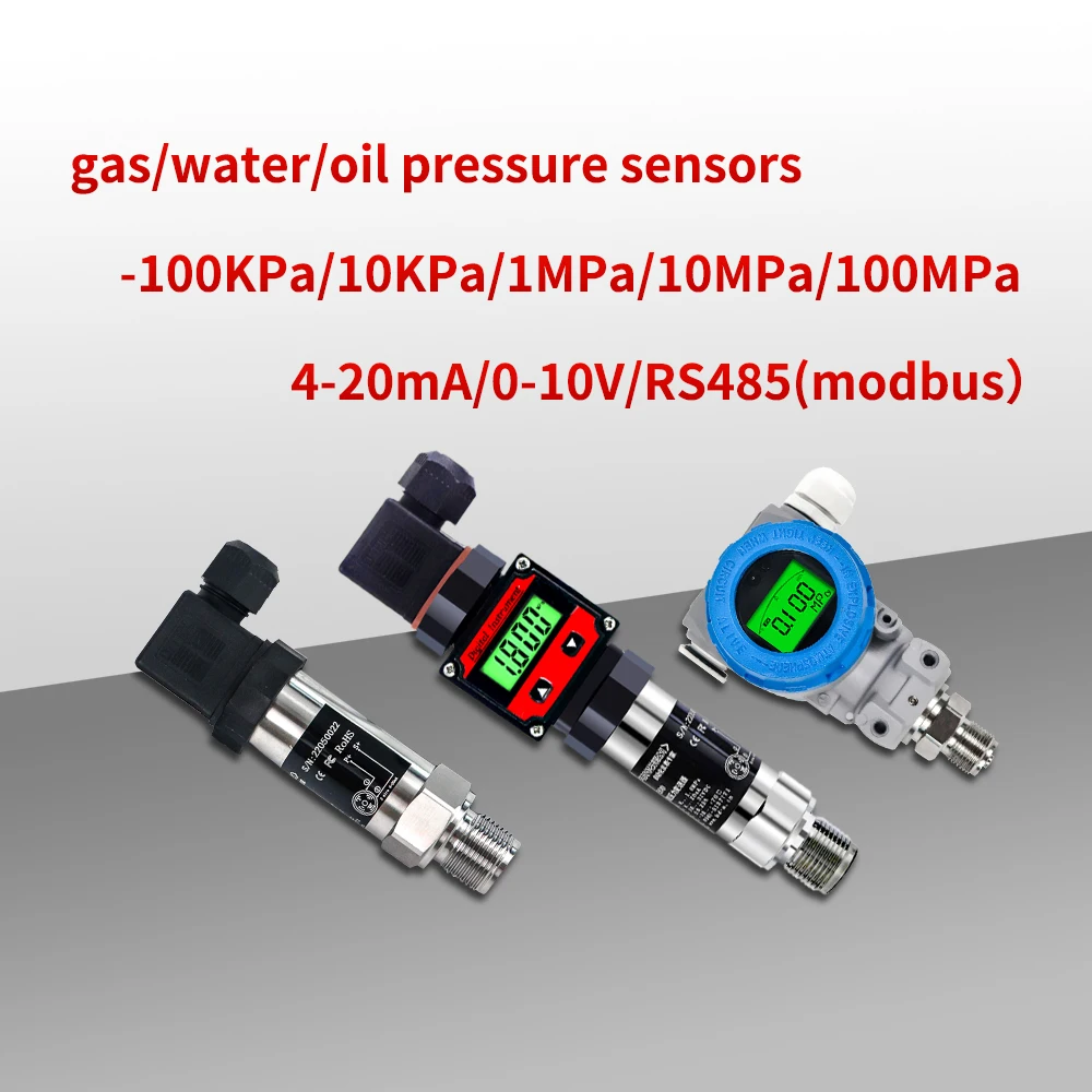 manufacturer 0-10v 4-20ma rs485 hydraulic oil pressure sensor 10bar