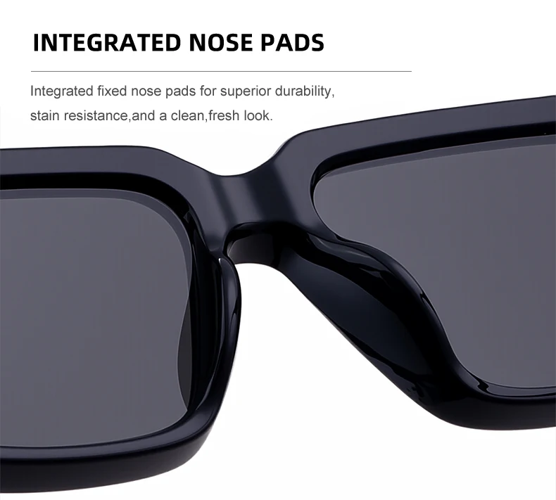 Retro Polarisierte Quadratische Punk Sonnenbrille Männer 2026 Luxus Marke Designer Klassische Fahren Schild Sonnenbrille für Männliche Shades UV400 – Detail 10