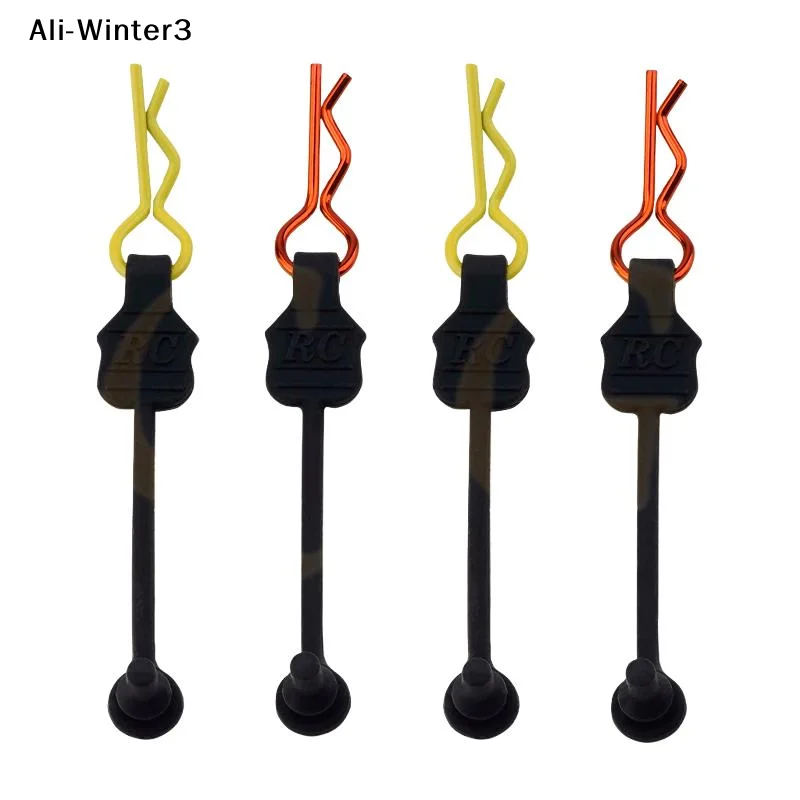 

【Wtr3】()4Pcs 2025 New Silica Gel Body Clips Retainer For 1/10 1/8 Scale RC Model Car Arrma Granite Kraton 6s Upgrade Parts