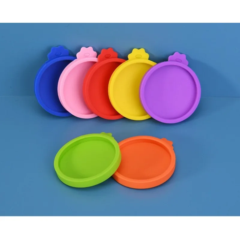 Silicone Pet Food Can Lid Sealing Cover Cat Dog Container Preservation Three-in-One Soft Airtight Reusable Storage Lid