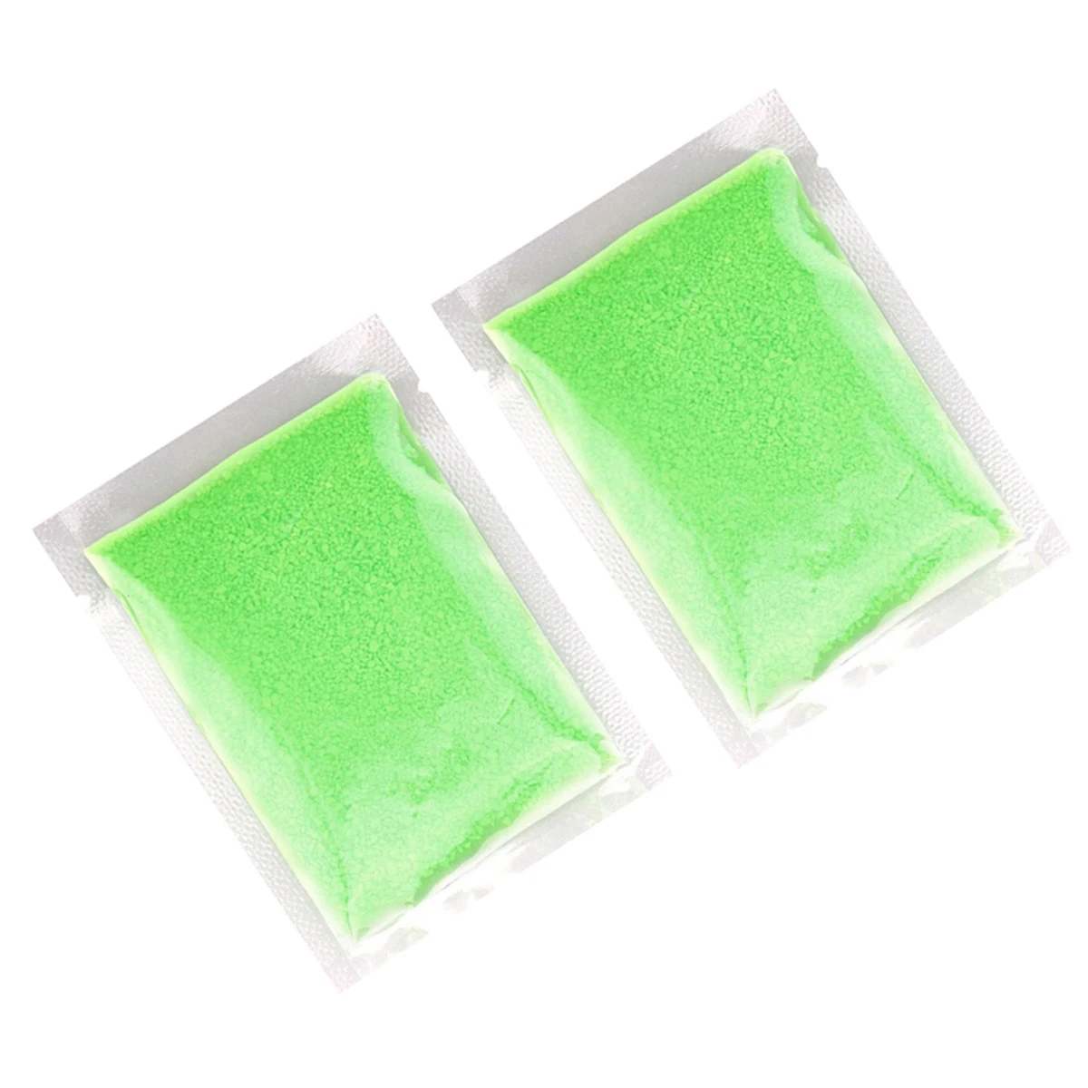 2 pz 2 Confezione 20G Verde Luminoso Sabbia In Polvere Glow In The Dark Pigmento Fosforescente Per Interni Esterni Decor Strontium Alluminio