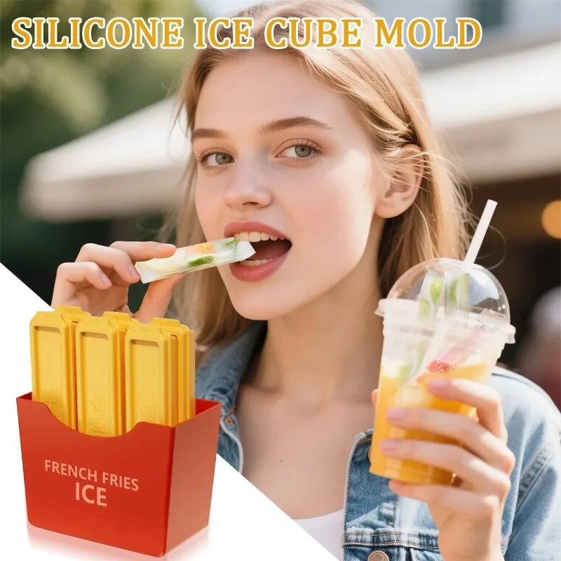 

Food-Grade Silicone Ice Tray Mold Reusable Ice Pop Maker for Kitchen Freezer Summer Party BPA-Free Durable