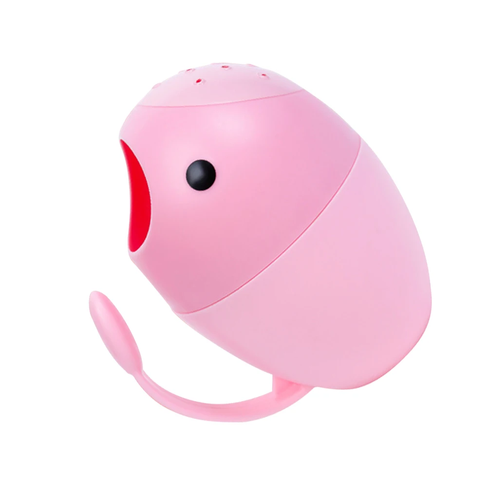 ملعقة مياه استحمام للأطفال على شكل بيضة، كوب غسيل حمام وردي، تصميم كبير لحقن الفم، مغرفة مياه، حاوية شطف الشامبو للسفر المنزلي