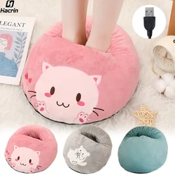 Foot Warmer USB Heater Electric Foot Heating Pad Constant Temperature Heated Feet Warmer Soft Plush Foot Warmer Heater for Home