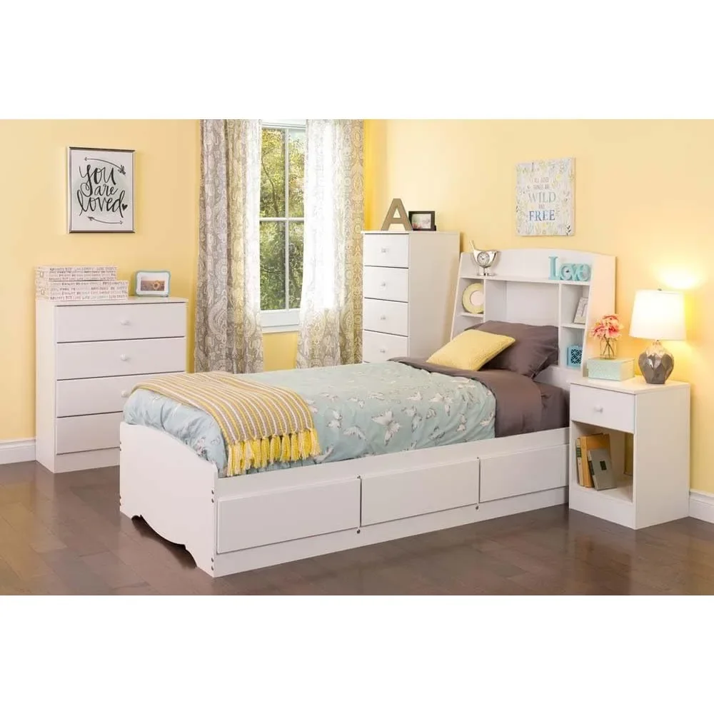 Astrid Simplistic 4-Drawer Dresser for Bedroom Functional Bedroom Dresser Chest of Drawers 16”D X 30“W X 36.25“ H WDBR-0401-1