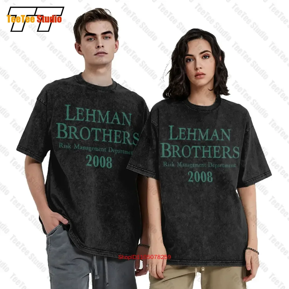 Lehman Brothers Risk Management Department Vintage Oversized T-Shirt OH34
