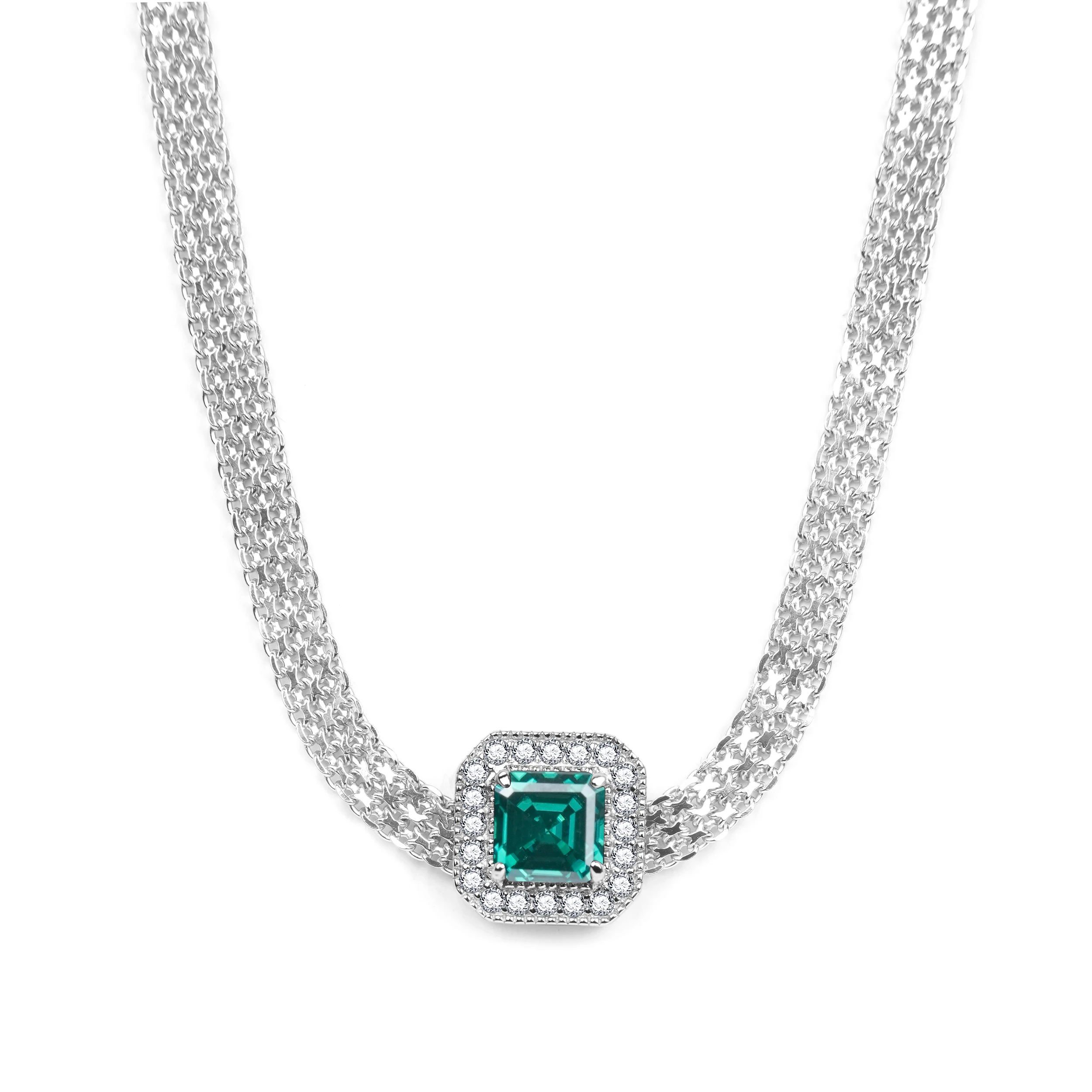 

Delzzad Moissanite Sparkling 100% S925 Sterling Silver Classic Four Leaf Clover Pendant for Women Shining Luxury Exquisite Gifts