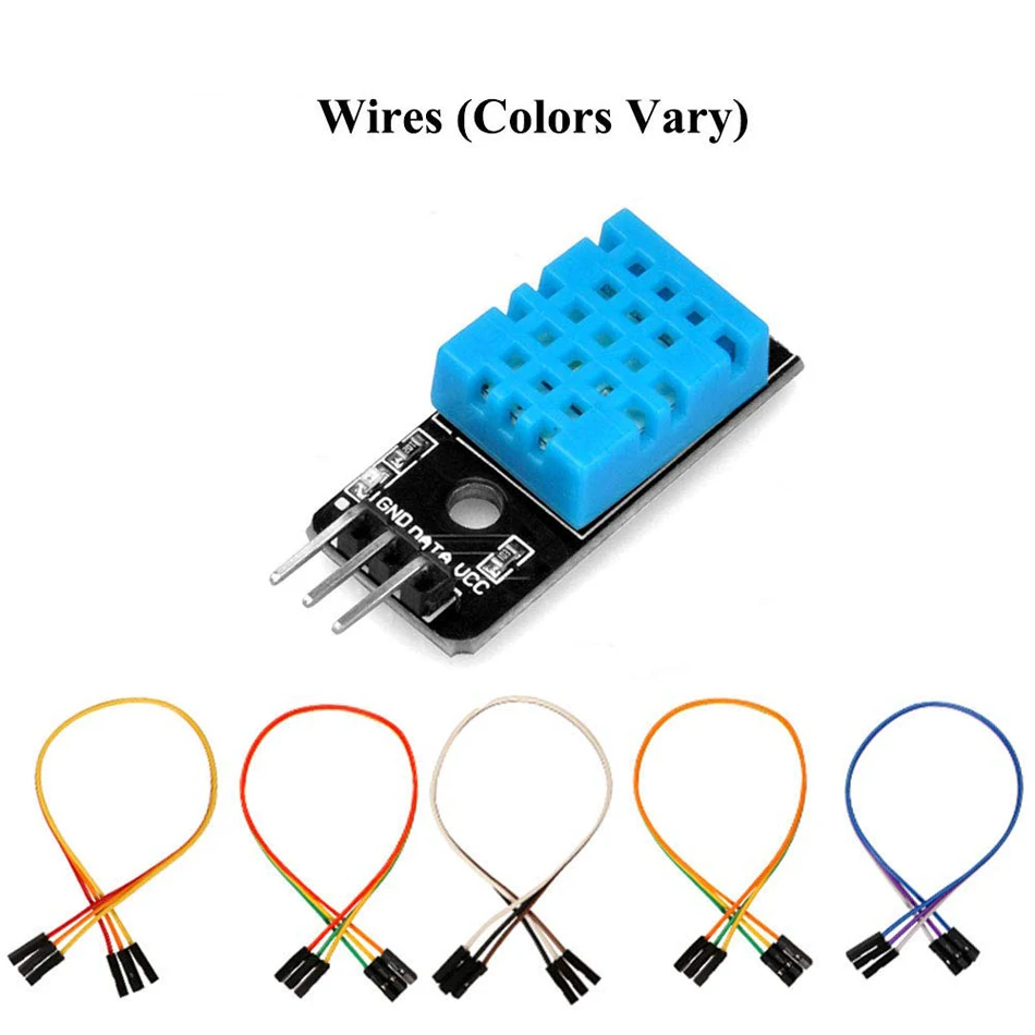 DHT11 DHT22 Temperature Humidity Sensor Module Digital Temperature Humidity Sensor 3.3V-5V with Wires for Arduino Raspberry Pi 4