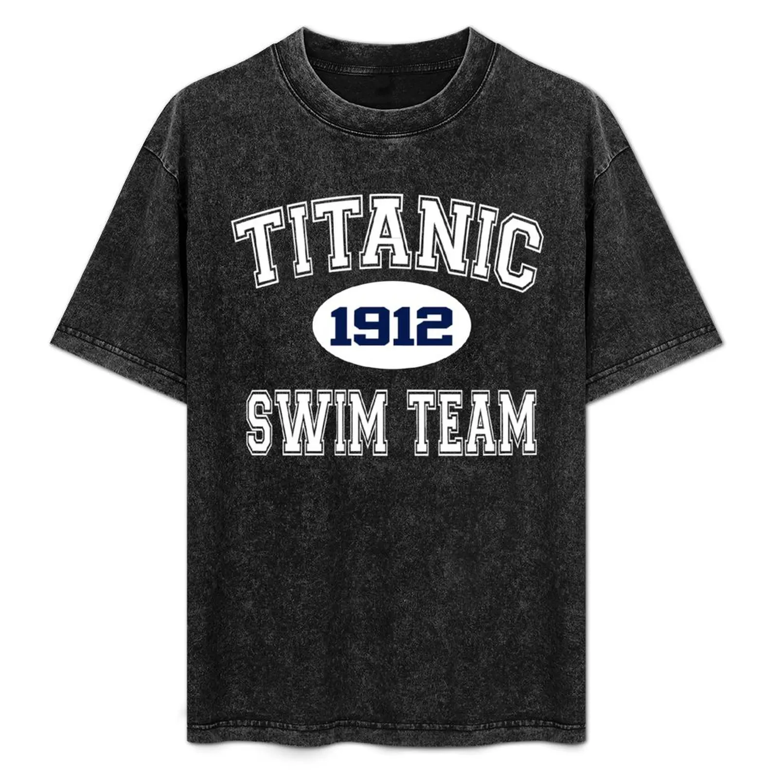 タイタニック・スイム・チーム-1912-tシャツ-レトログラフィックプリントtシャツ