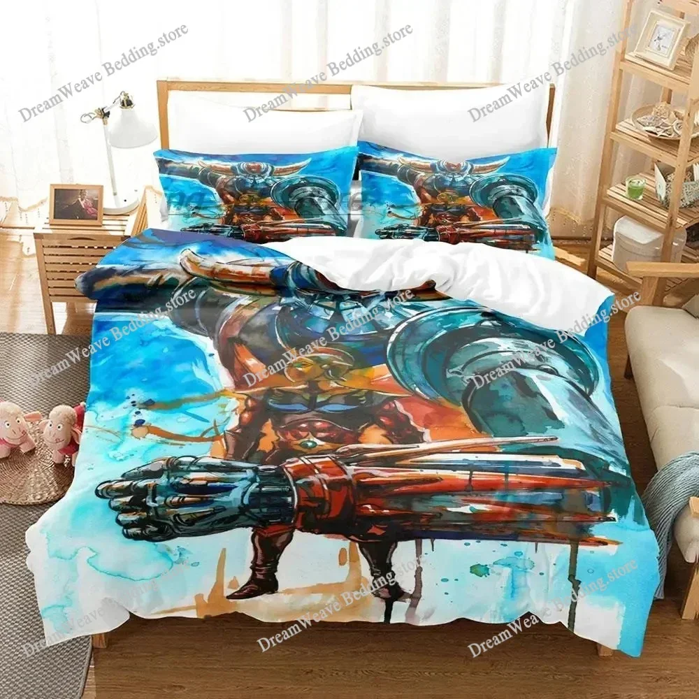 

Mechanical Goldorak Boys Bedroom Bedding Single Twin Full Queen King Size Aldult Duvetcover Anime Bed Sheet Set Luxury Gift741