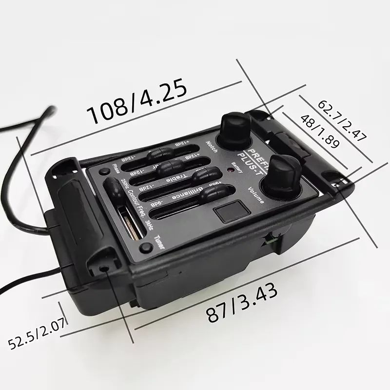 PLUS-T Pickup Folk Acoustic Guitar Pickup Guitar EQ Pickup Tuner Equalizer