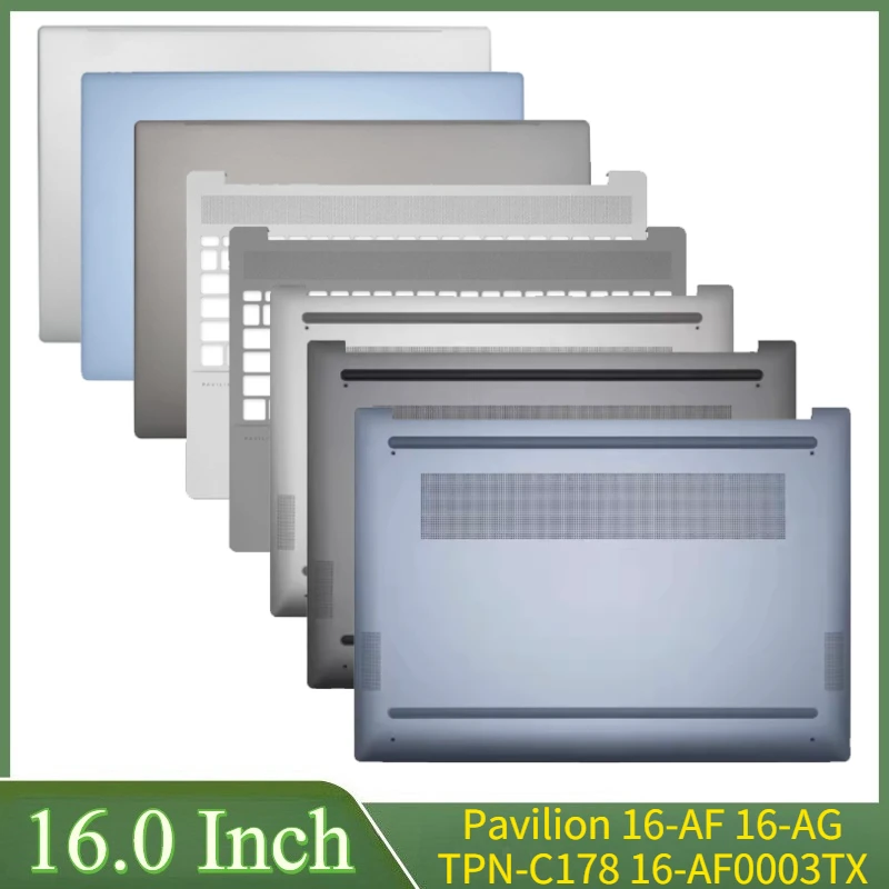 16-インチ-pavilion-16-af-16-ag-tpn-c178-16-af0003tx-ラップトップケース-lcd-バックカバー-フロントベゼル-ヒンジ-パームレスト-下部ケース