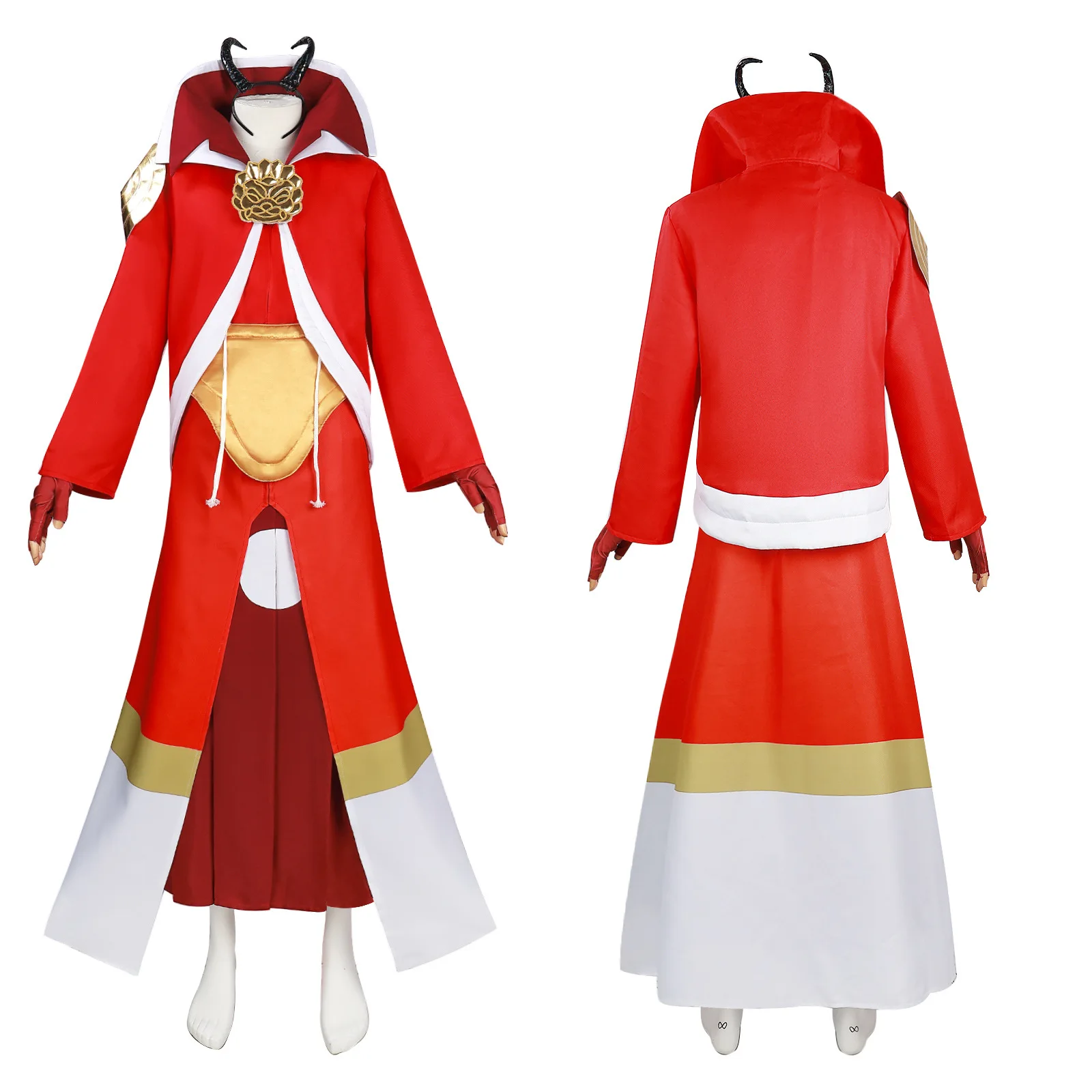 Anime Benimaru Cosplay Costume Wig Red Uniform Long Trench Pants That Time I Got Reincarnated As A Slime Halloween Party Outfits