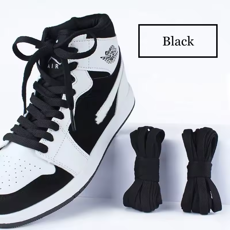 1 pair flat shoes Solid color shoelaces Canvas shoes sports and leisure shoelaces length 100/120/140/160/180cm Shoe accessories - Image 18