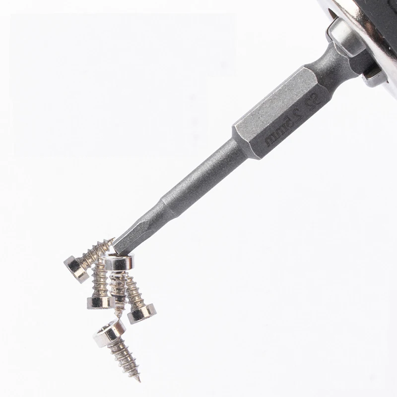50มม.-100มม.1/4นิ้ว Hex Shank Magnetic Hex ไขควง Bits ไฟฟ้า Driver Bits เครื่องมือไขควงเจาะบิตชุด S2