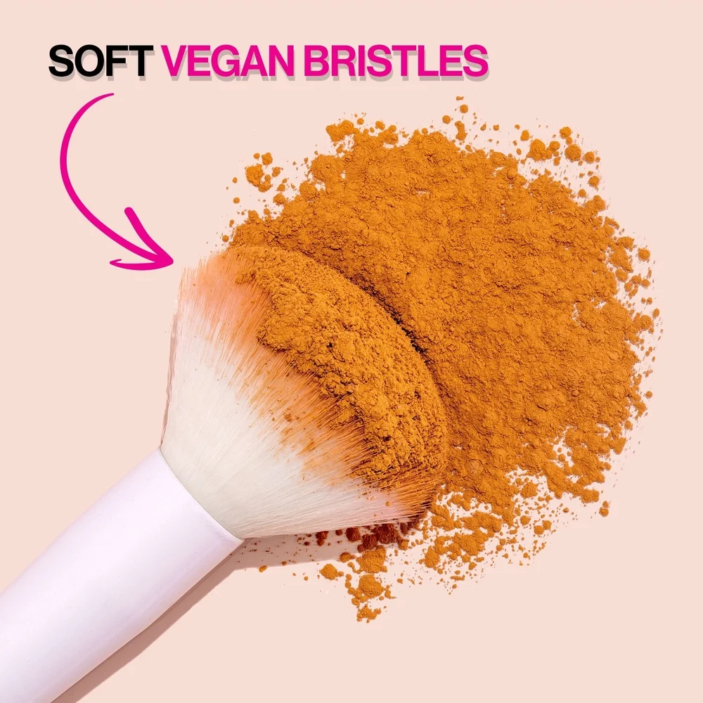 Zestaw 2 pędzli do konturowania Ultra pluszowe syntetyczne pędzle do makijażu Ergonomiczny uchwyt Zakrzywione włosie Precyzyjne aplikowanie Wszystkie makijaże