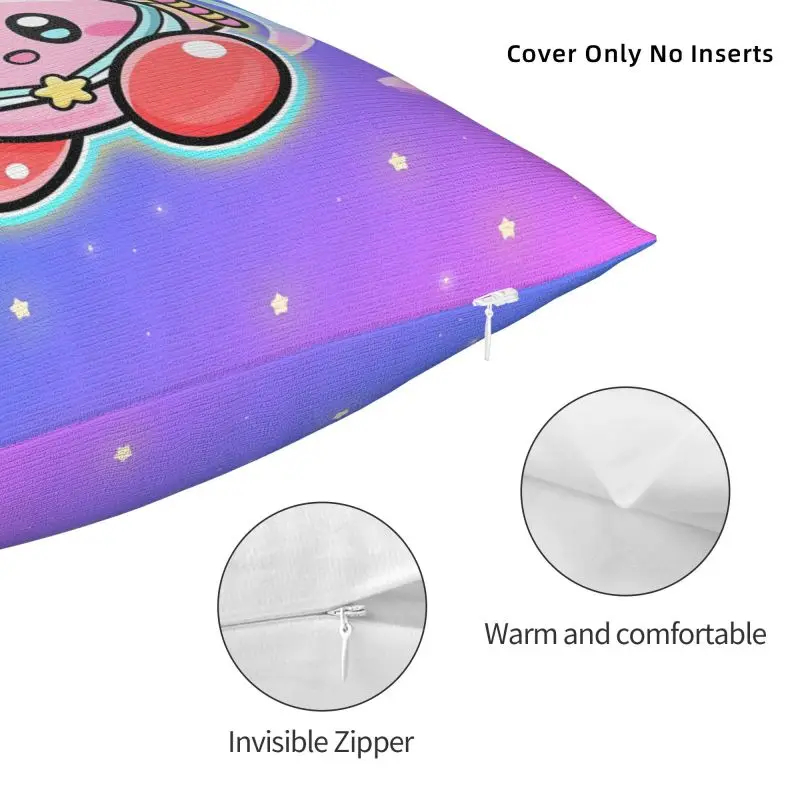 Custom Kirbys Video Game Pillow Case 40x40cm Cartoom Anime Modern Cushion Cover Square Pillowcase - view 3