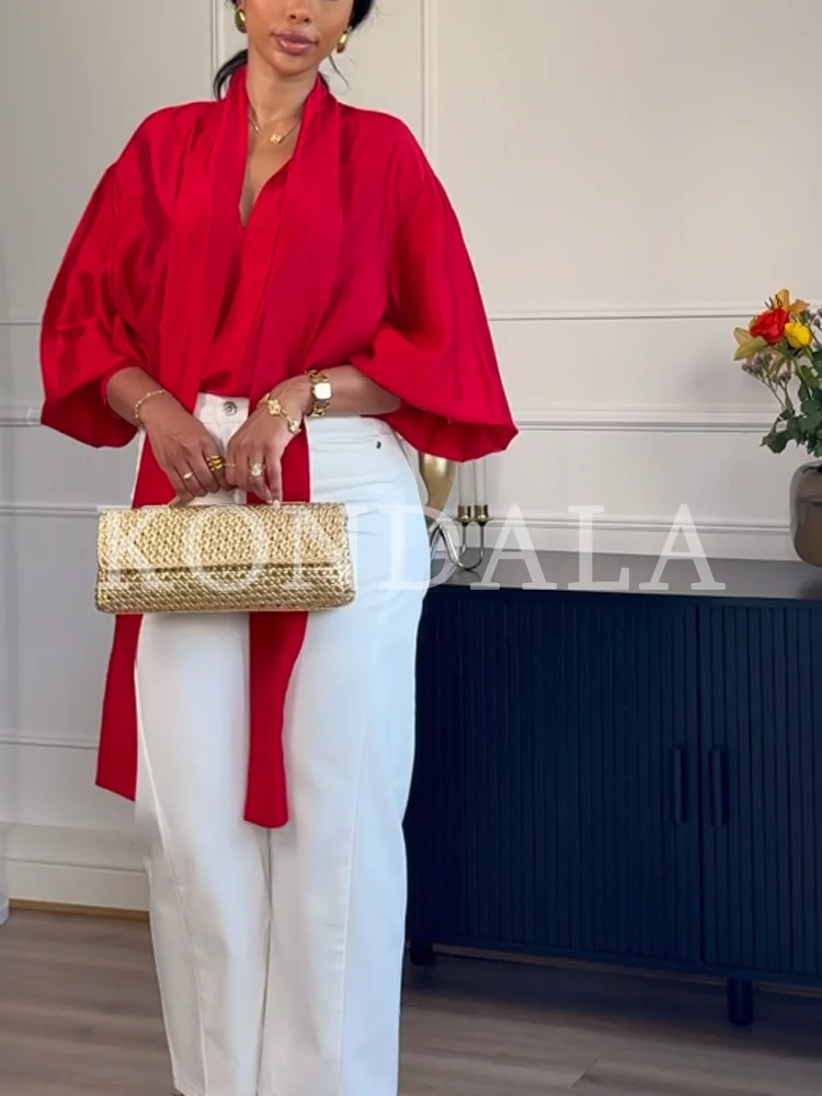 KONDALA Kemeja Satin Tipis den - Women'S Fashion Trends Spring 2026 ulasan dan harga