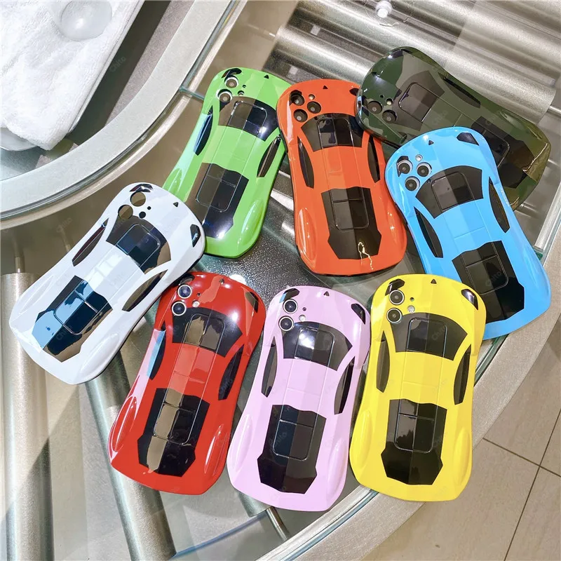 Cool Sports Car Phone Case for iPhone 1514 11 12 13 Pro Max Mini X XS XR 8 Plus SE Case 3D Car Supercar Cover for iPhone Xr Case